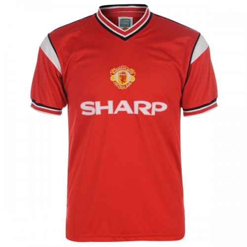 84-85 Manchester United Retro Home Kit Soccer Jersey